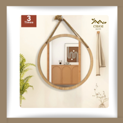 Gương tròn treo tường decor siêu đẹp